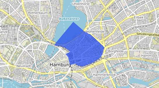 Bodenrichtwertkarte Hamburg St. Georg